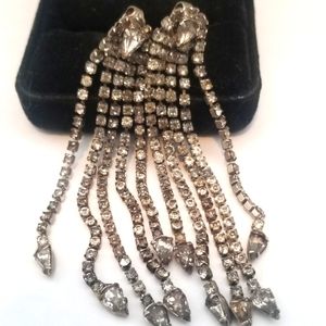 Art Deco Crystal Chandelier Earrings